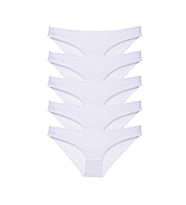 5 adet Süper Eko Set Likralı Kadın Slip Külot Beyaz