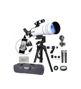 Teleskop 333x Çantalı Astronomik Gökyüzü Ay Doğa Teleskobu Tripod Telefon Tutucu Ay+Güneş Filtresi