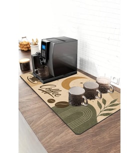 Valerine Life Barista Kahve Barı Matı 40x90cm Espresso Makinesi Çaycı Altlığı Ay Işığı Coffee