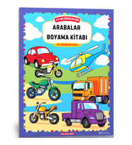 3-9 YAŞ Çocuklar İçin ARABALAR Boyama Kitabı (52 Süper Boyama)