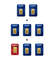 Nadir Gold 24 Ayar 18,5 Gram Külçe Altın (7 Adet 2,5 Gram Külçe Altın + 1 Adet 1 Gram Külçe Altın )