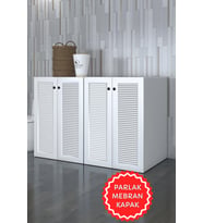 Kenzlife membran çamaşır&kurutma&bulaşık makinesi dolabı tatyanakare byzbyz 90*140*60 mebran kapak suntalam gövde kapaklı arkalıksız (Beyaz-Gri)