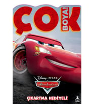Disney Arabalar Çok Boya! Çıkartmalı Dev Boyama Kitabı