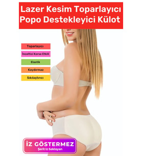 Özel Üretim İz Göstermeyen Kaymaz Şekillendirici Toparlayıcı Sıkılaştırıcı Popo Destekleyici Korse (Ten)
