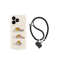 C53 Kılıf Desenli İpli Boyun Askılı Silikon Sweety Egg 1322
