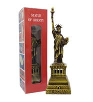 Vintage Metal USA Özgürlük Heykeli Antik Bronz 32 cm