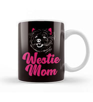 Westie Mom West Highland Terrier Mother Dog Breed Owner Kupa Bardak Porselen