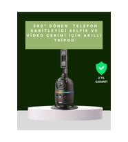 Yüz Takipli 360° Akıllı Gimbal, Telefon ve Aksiyon Kamera Uyumu