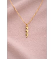 Kişiye Özel 777 Minimal Melek Numarası Şans Temalı Kolye 925K Gümüş (Gold)