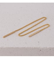 14 Ayar Altın Sallantı Zincir Tek Küpe 0,60 Gr