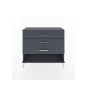 Arges Şifonyer 3 Çekmeceli 88x30x80 Antrasit-Antrasit