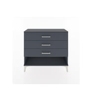 Arges Şifonyer 3 Çekmeceli 88x30x80 Antrasit-Antrasit