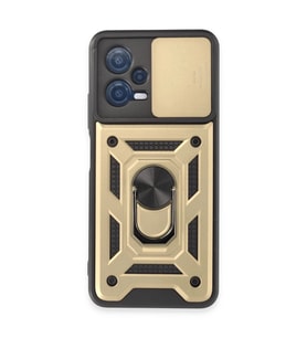 Xiaomi Redmi Note 12 5g Kılıf Pars Lens Yüzüklü Silikon - Gold