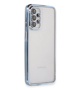 Durukar® Samsung Galaxy A23 4G Kılıf Lensli Silikon - Açık Mavi