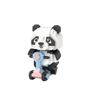 LOZ Tatlış Serisi: Sürücü Panda 320 Parça Mikro Bloklar 14+ Yaş Hayvan Maketi