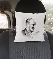 BK Gift Atatürk Temalı Kare Araç Koltuk Yastığı-10