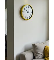 36 Cm Standart Sarı Duvar Saati