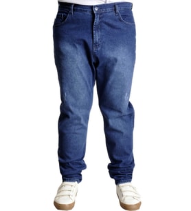 Mode XL Büyük Beden Erkek Kot Pantolon Klasik Pure Star 23907 Mavi