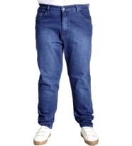 Mode XL Büyük Beden Erkek Kot Pantolon Klasik Pure Star 23907 Mavi