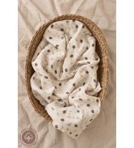 Unisex Bebek %100 Pamuklu Baskılı Çok Amaçlı Müslin Bebek Örtü & Bebek Batt