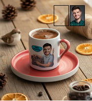 Kişiye Özel Şoföre Hediye Türk Kahvesi Fincanı Doğum Günü Hediyesi