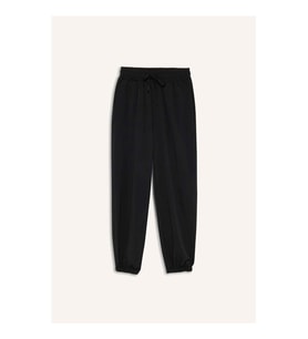Defacto Standart Fit Çift Cepli Dokuma Jogger Siyah Kadın Eşofman Altı A2437AX/BK81