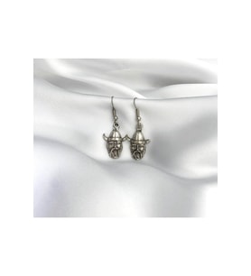 Viking Savaşçı Başı Antik Küpe