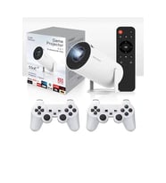 Projector + Game 2 in 1 Professional Chip 2.4 ghz Wireless 2 adet Gamepad Tvbox Oyunlu Model