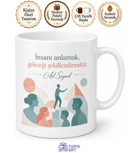 İnsan Kaynakları Uzmanı İçin Baskılı Kupa Bardak Ofis Hediyesi Özel Tasarım