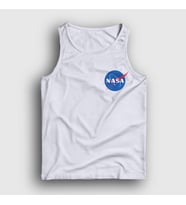 Presmono Unisex Beyaz Logo Nasa Space Uzay Atlet 282810tt (Beyaz)