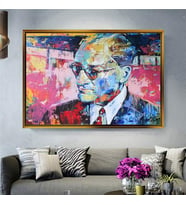 Altın Çerçeveli dekoratif tablo a617 (Gold)