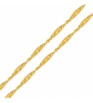 Gümüş Gold 50 Cm Singapur Zincir