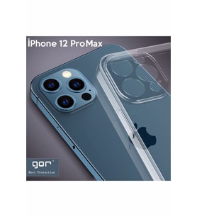 Iphone 12 Pro Max 6.7 Inch Kamera Korumalı Şeffaf Silikon Kılıf
