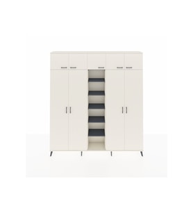 Arges Dolap 12 Raflı 9 Kapaklı 2 Askılı 220x30x243 Aytaşı-Aytaşı/Antrasit