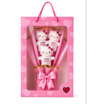 Sevgiliye Özel 3’lü Hello Kitty Peluş Buketi Hediye Seti - Çantalı Hediye Peluş
