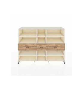 Kronos Dolap 9 Raflı 3 Çekmeceli  220x59x163 Aytaşı-Aytaşı/Çam