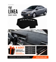 FIAT LİNEA (2007-2015) Uyumlu Torpido Örtüsü Torpido Kılıfı - Siyah
