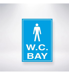 W.C Bay 21x28 Arkası Yapışkanlı Levha