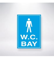 W.C Bay 21x28 Arkası Yapışkanlı Levha