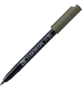 Zig Fudebiyori Brush Pen Fırça Uçlu Kalem 94 GRAY BROWN 