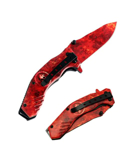 Kişiye Özel İsimli Columbia 7000-B 20   CM İsim Baskılı Columbia Skeleton Çakı Red (Kırmızı)