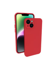 iPhone 14 Kılıf Kamera Korumalı Silikon Rubber Arka Kapak (Kırmızı)