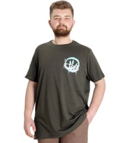 Mode XL Büyük Beden Erkek T-shirt FOREVER 23138 Haki