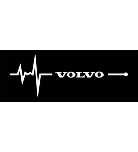 Kelebek cam volvo Nabız Kalp atışı sticker 2 adet