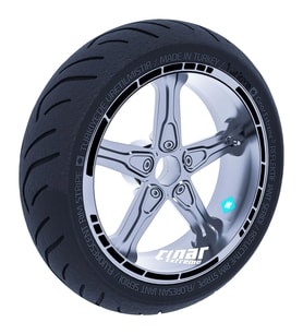 Jet Siyah Moto GP Stili Jant Şeridi Sticker Reflektif, Floresan, Özel Renkler Çı