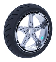 Jet Siyah Moto GP Stili Jant Şeridi Sticker Reflektif, Floresan, Özel Renkler Çı