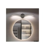 Modern Siyah Gün Işığı LED Duvar Aplikası, Banyo, Mutfak ve Salon İçin