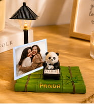 Kişiye Özel Fotoğraflı Sevimli Panda Masa Lambası