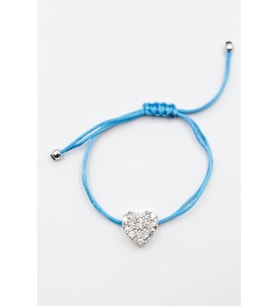 Kalp İp Bileklik - Turkuaz