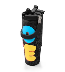 Coral High 900 ml Erkek Çocuk Siyah Çok Renkli Love Baskılı Çelik Termos /Matara - 38706